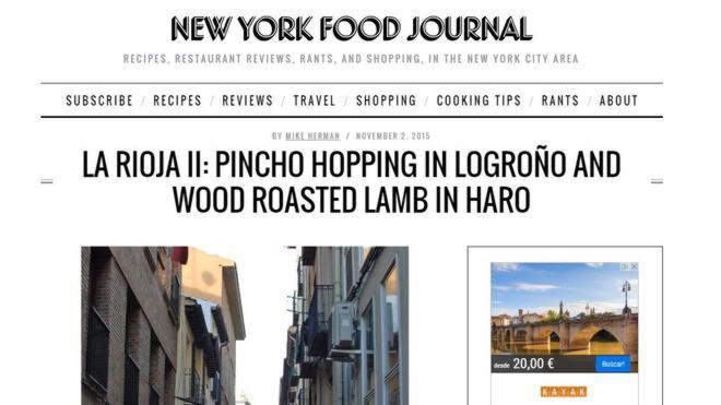 'Pincho-hopping', o cómo recorre la Laurel un neoyorkino