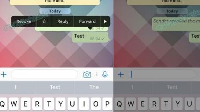WhatsApp permitirá borrar mensajes ya enviados
